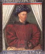 Jean Fouquet Portrait of Charles Vii of France Spain oil painting artist